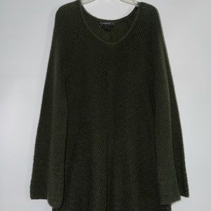 Olive green sweater dress